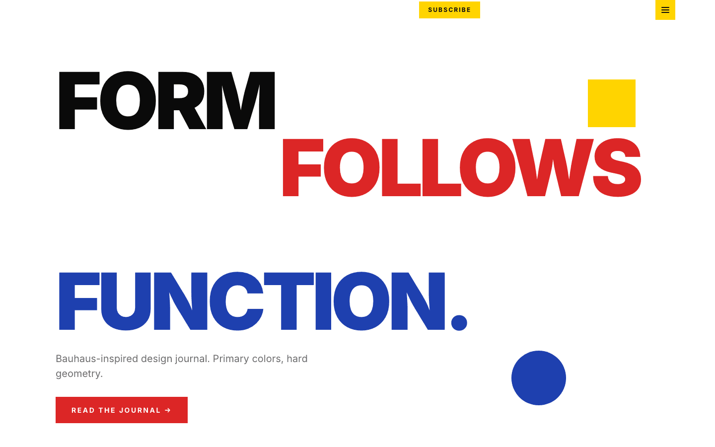 Bauhaus Geometric theme preview